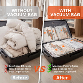 NESCCI rechargeable wireless pump for fast on-the-go bag compression.