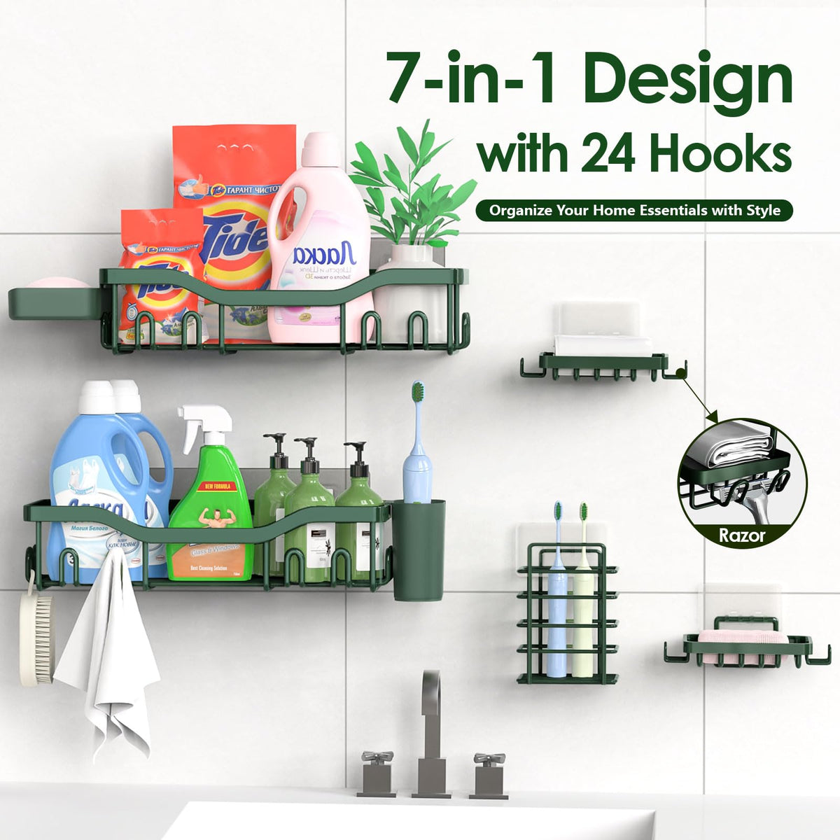 NESOMI hollow design provides ventilation and quick-drying of stored items