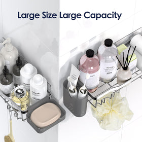 NESOMI inside bathroom usage, a stylish storage solution for corners.