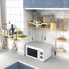 NESOMI soap dish integrates with caddy for neat drying.