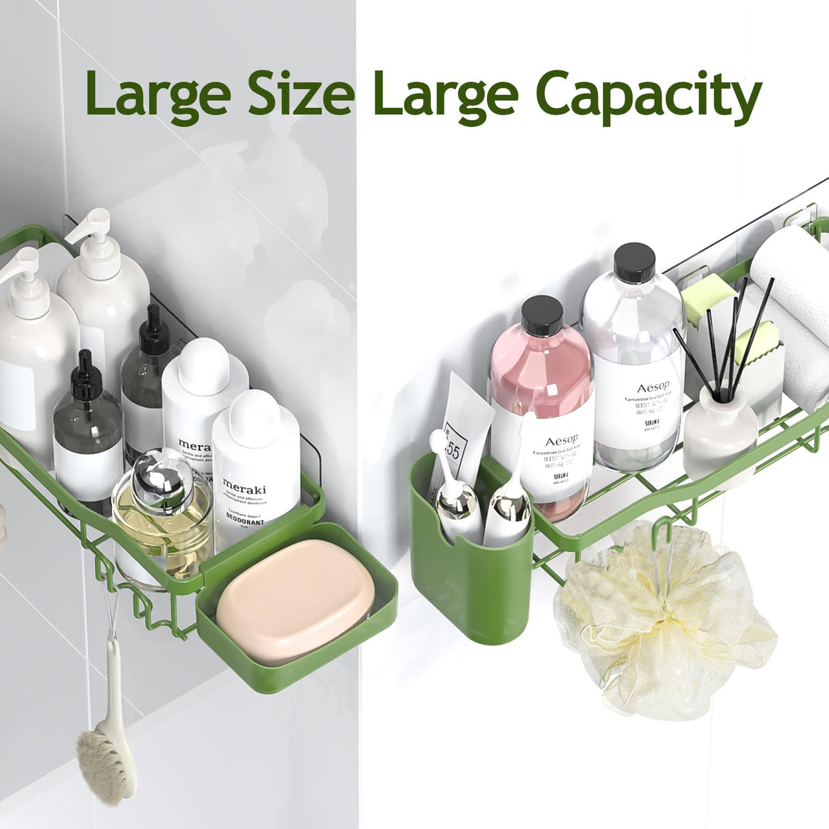 NESOMI soap dish holder provides drainage to prevent water pooling