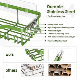 NESOMI rustproof stainless steel shelves remain durable in humid bathrooms
