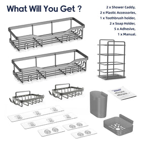 Compatible on tiles, marble, glass, wood, and metal surfaces.