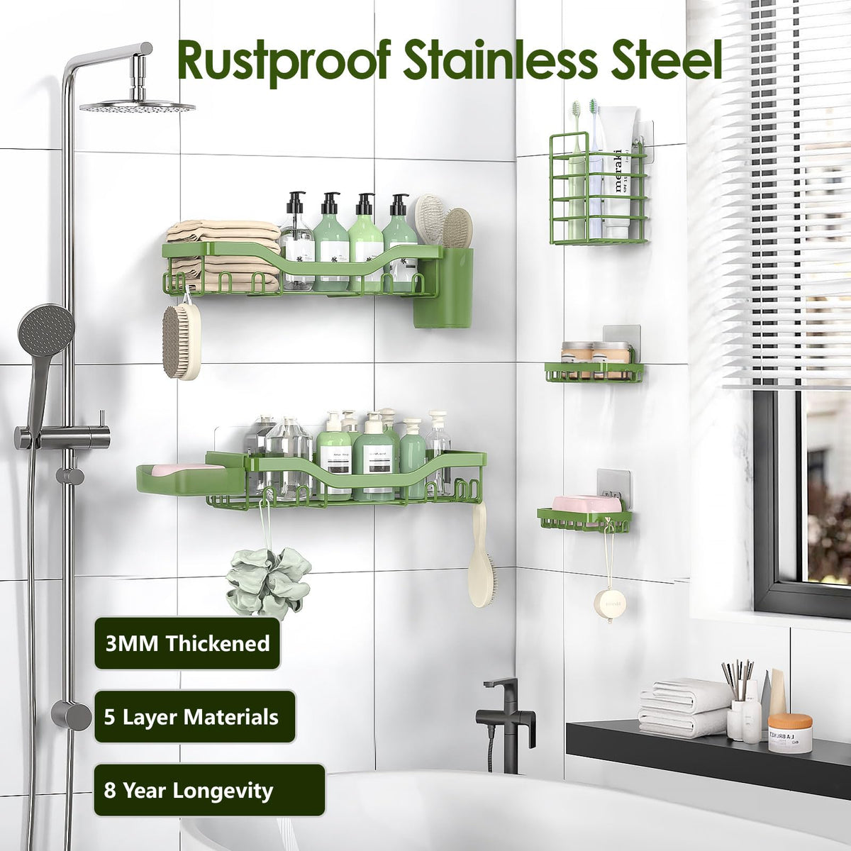 NESOMI traceless adhesive system offers strong hold on tiles and glass