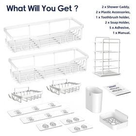NESOMI rustproof shelves resist corrosion in humid showers