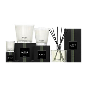 Nest New York Bamboo 3-Wick Candle ideal for entertaining and cozy ambience.
