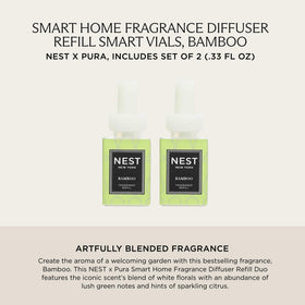 Nest New York Bamboo refill set arranged for easy swapping in Pura 3 or 4 diffusers.
