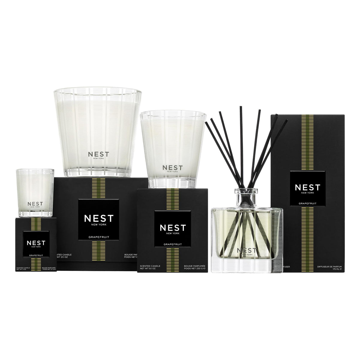 NEST New York Reed Diffuser easy refill concept highlights sustainable design.