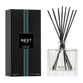 NEST New York Reed Diffuser Ocean Mist Sea Salt bottle for long-lasting fragrance at home