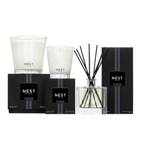 NEST New York refillable diffuser promotes ongoing fragrance without waste.