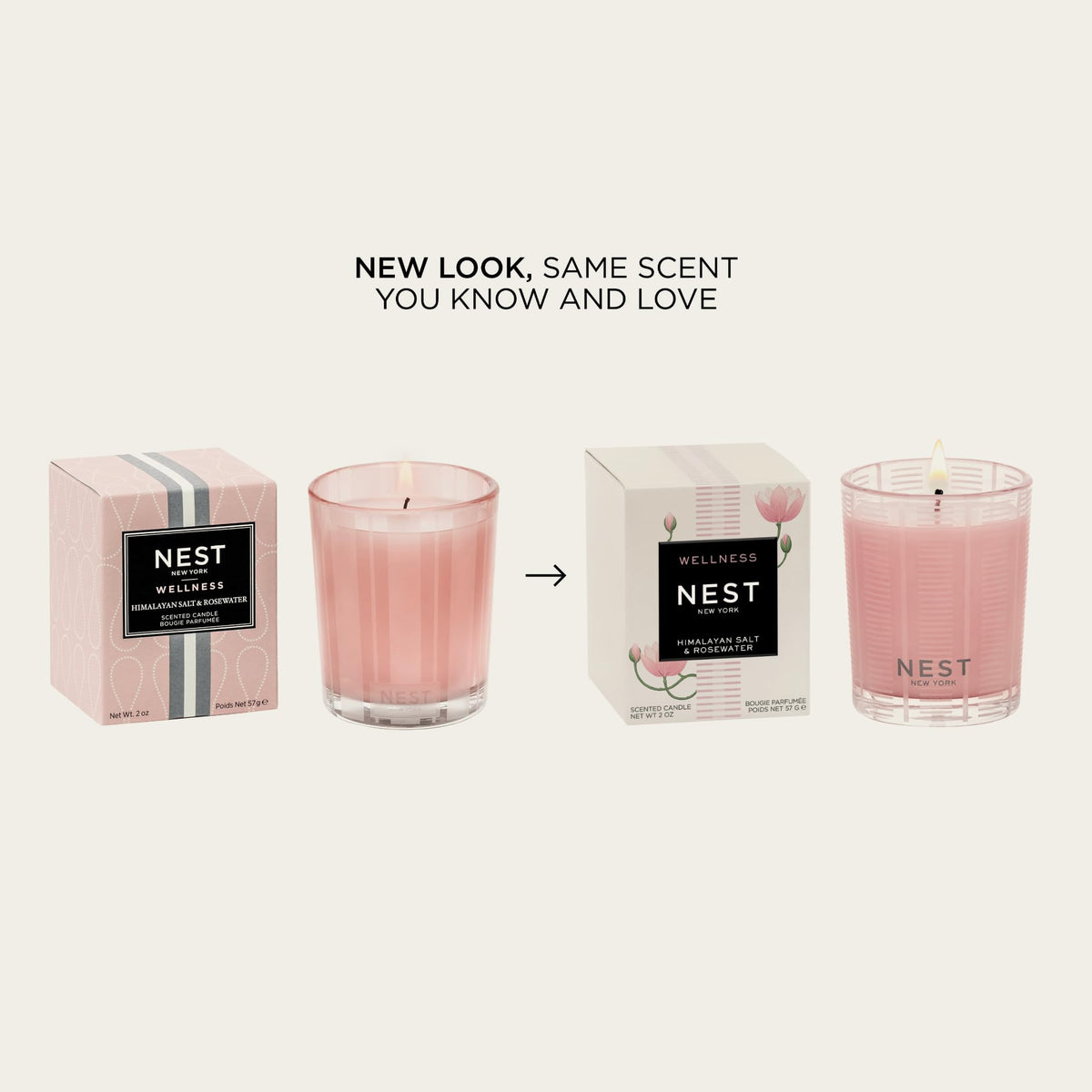 NEST New York rosewater-geranium salted-amber votive delivering serenity with fresh aquatic notes