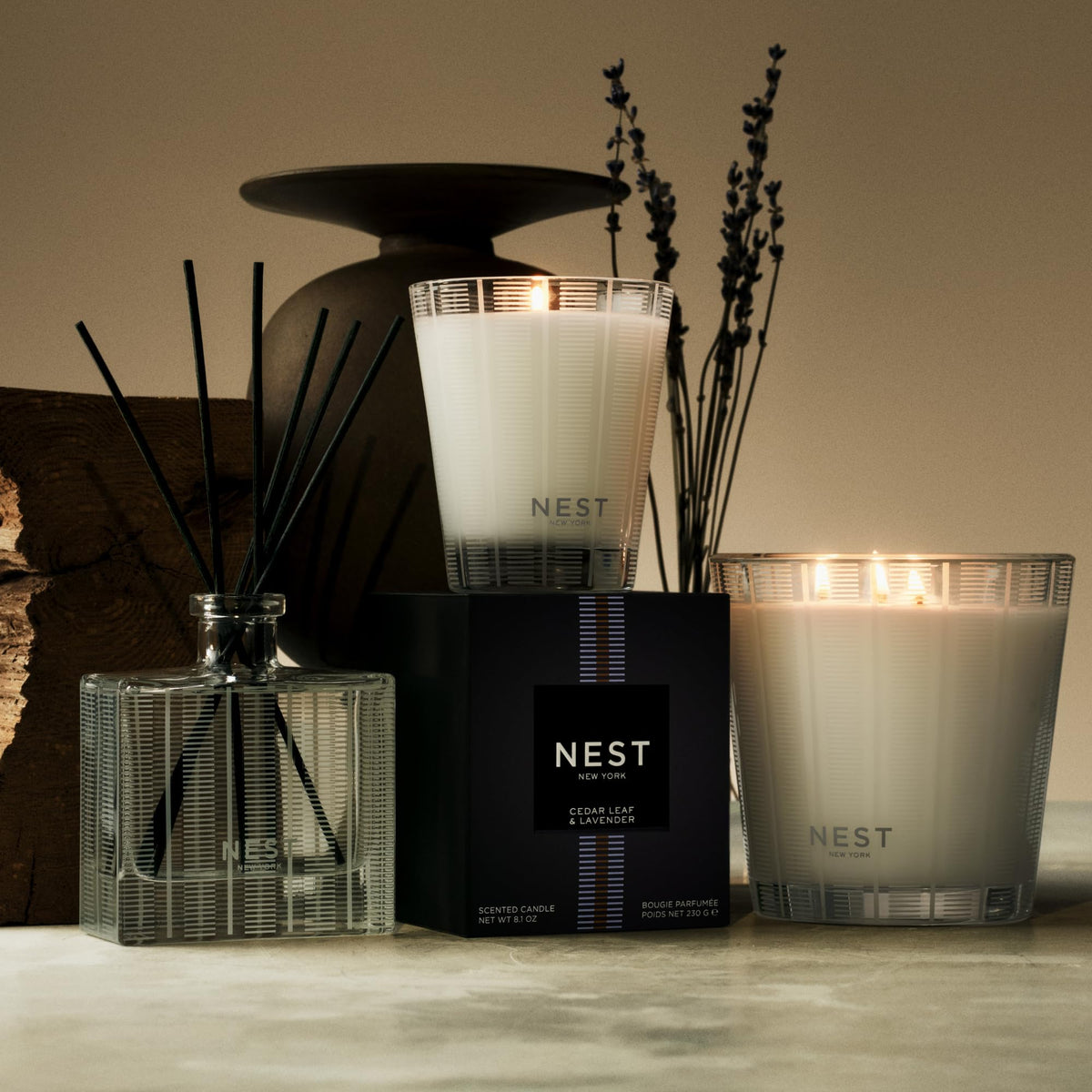 Vegan and cruelty-free label on NEST New York candle
