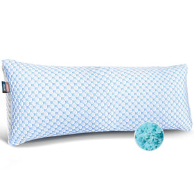 Nestl cooling body pillow outer cover for plush comfort and secure fit.