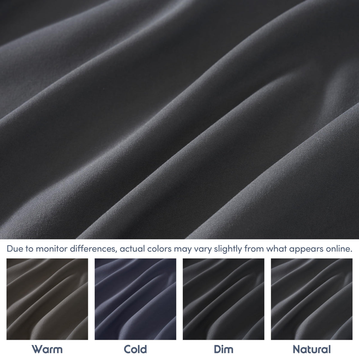 Nestl dark grey king fitted sheet easy-care machine washing scene