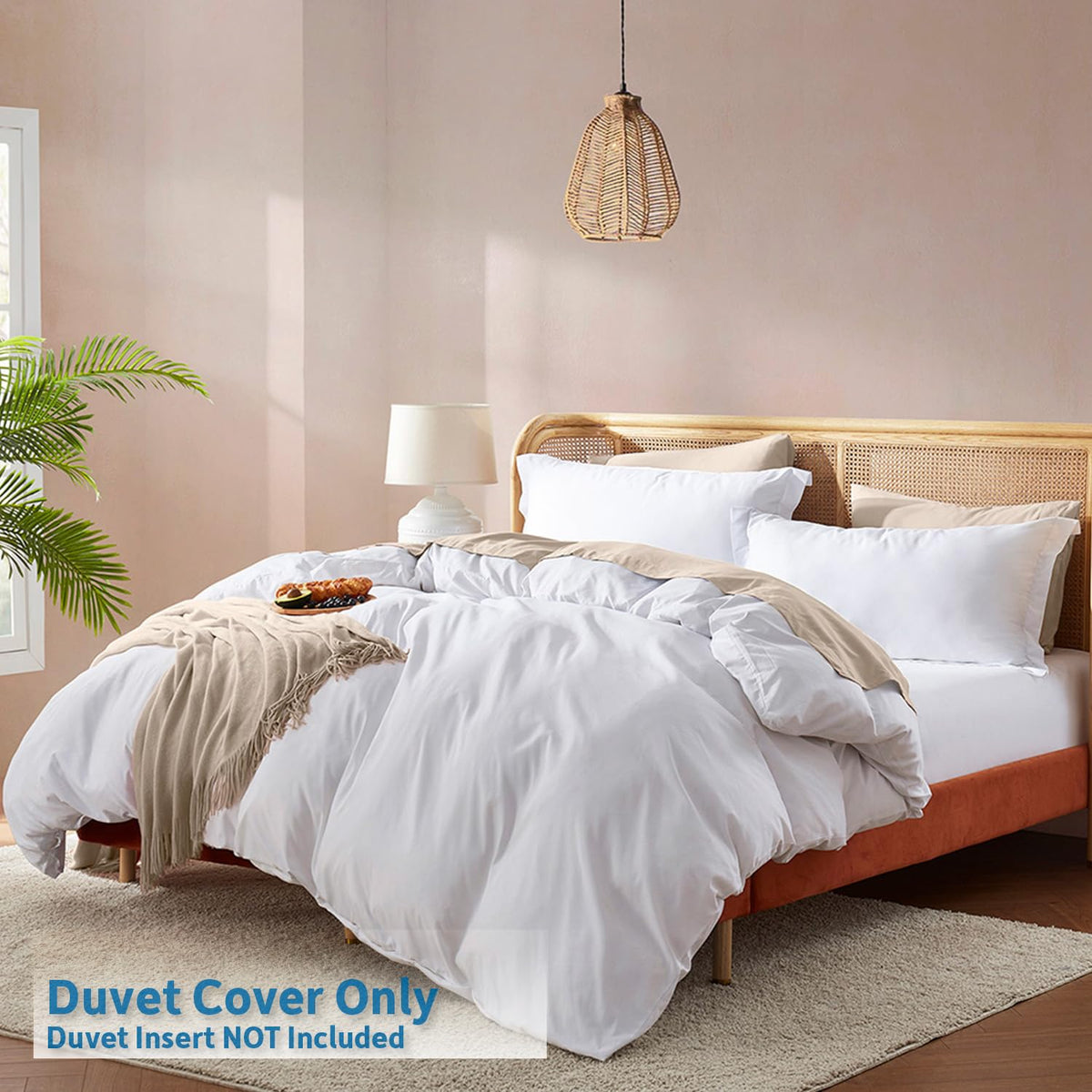 Nestl pillow shams 20x26 with overlap closure for secure, neat presentation.