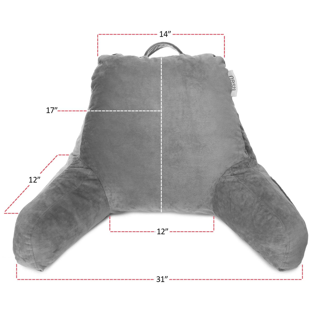 Nestl Reading Pillow fits stylishly in dorm rooms and living spaces