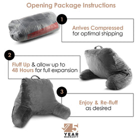 Nestl Reading Pillow plush arms for cozy reading sessions