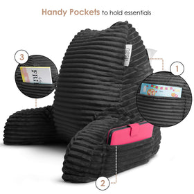 Nestl reading pillow carry handle makes it easy to move between rooms.