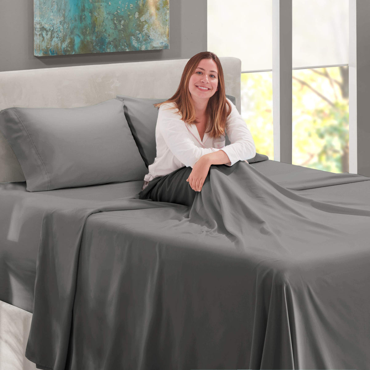 Nestl wrinkle-free finish keeps sheets neat after sleep