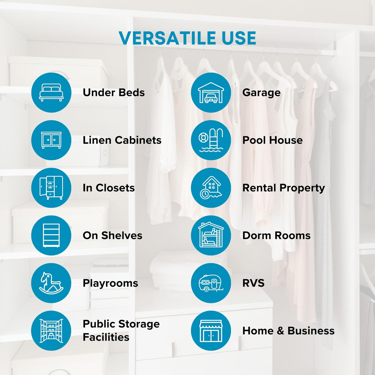 NestNeatly SmartCube large 39in x 18in x 6in size fits under most beds