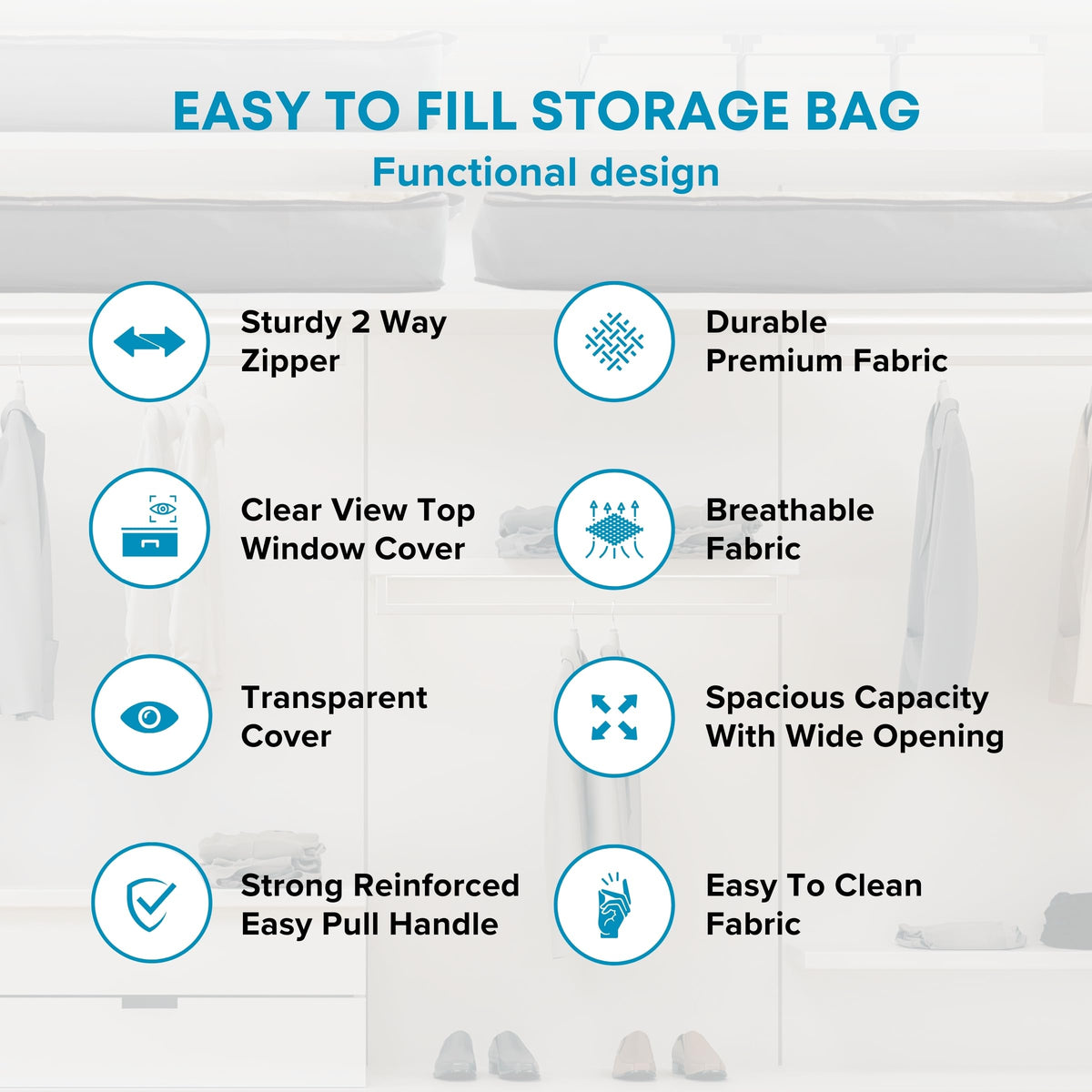 NestNeatly SmartCube label tabs help organize contents at a glance