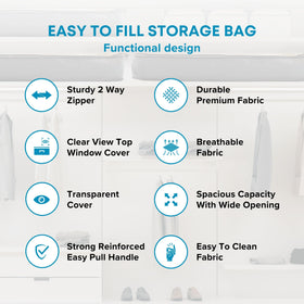 NestNeatly SmartCube label tabs help organize contents at a glance