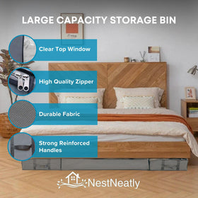 NestNeatly SmartCube ideal for shoes and seasonal garments under the bed