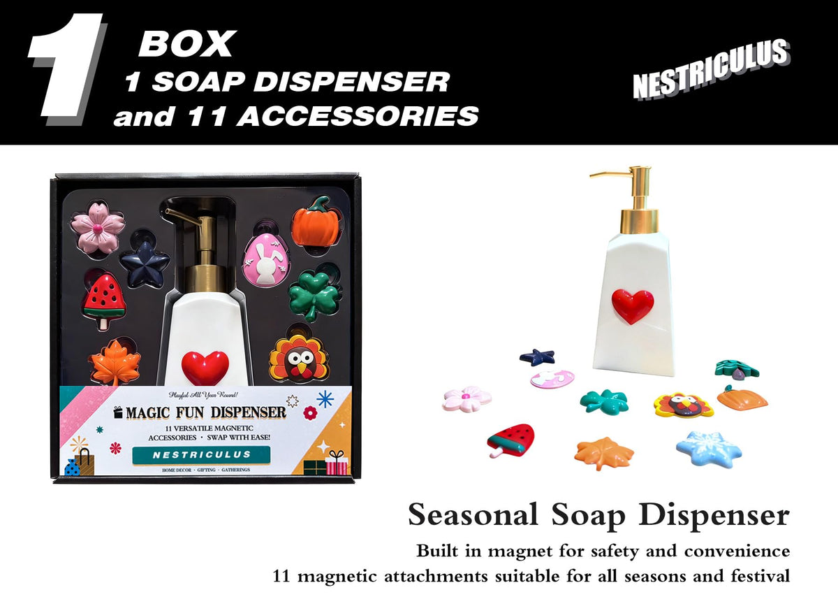 Nestriculus magnetic charms cherry blossoms enable quick seasonal decor swaps.