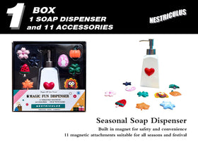 Nestriculus Seasonal Dispenser cherry blossom magnet adds seasonal decor easily.