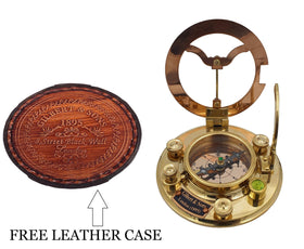 NETAEX engraved antique sundial with copper accents, ideal as a thoughtful gift.