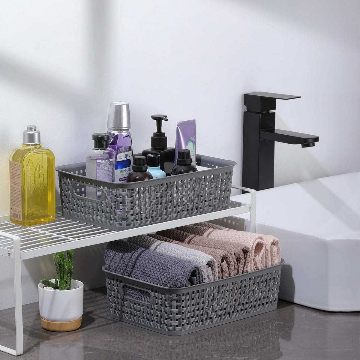 NETANY storage baskets suit kitchens, bedrooms, bathrooms, and offices for versatile organization.
