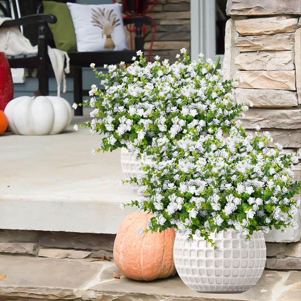 NETAP outdoor artificial flowers—UV-resistant 20-bundle display for outdoor decor