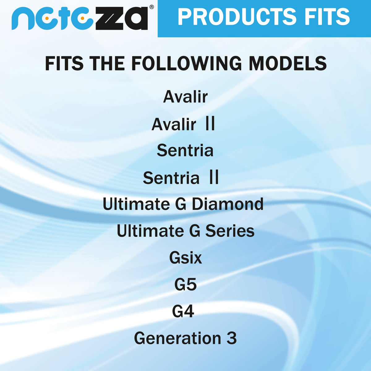 Netezza dust bag assembly showing secure fit and straightforward replacement