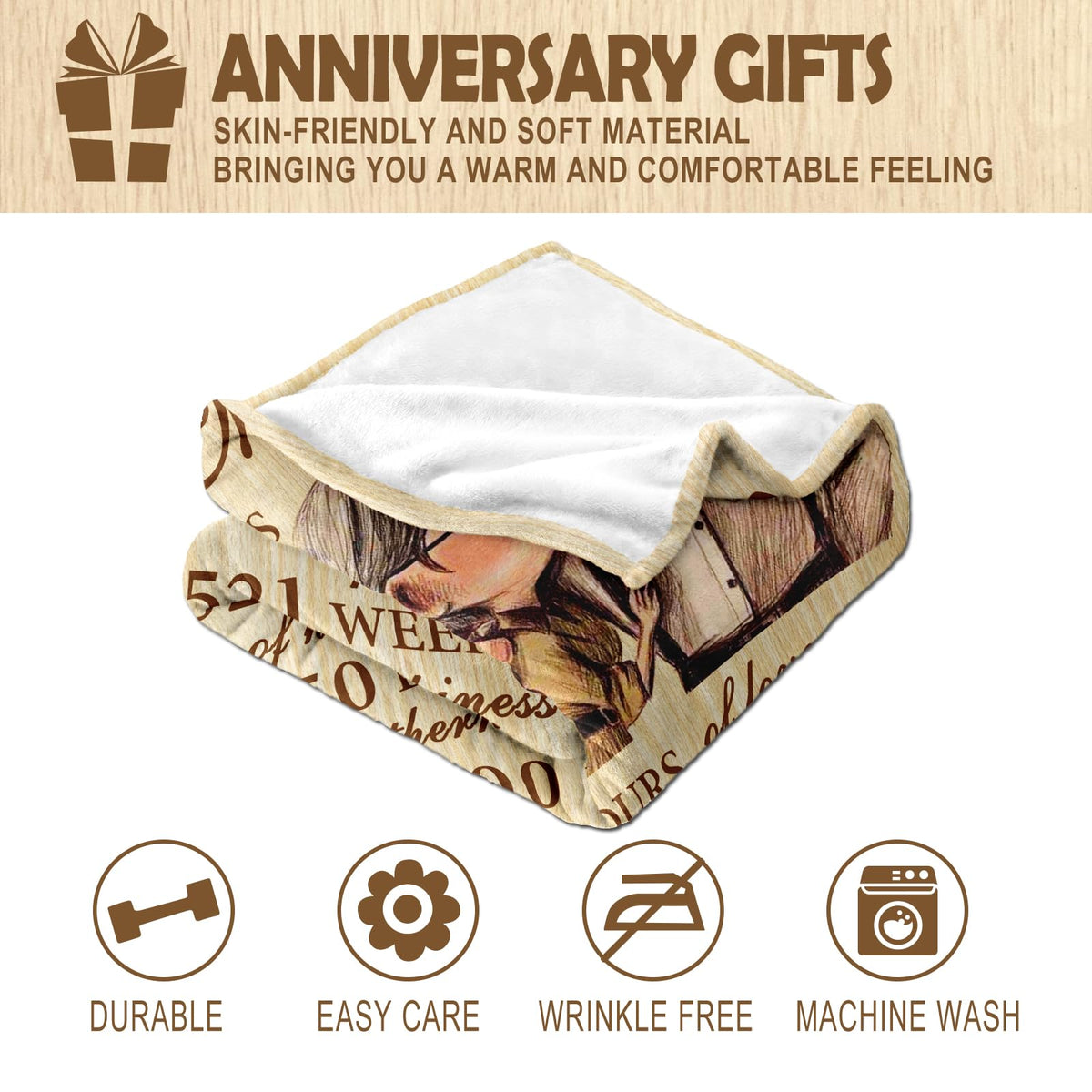 Neuturs blanket ships vacuum-packed, ensuring pristine delivery.