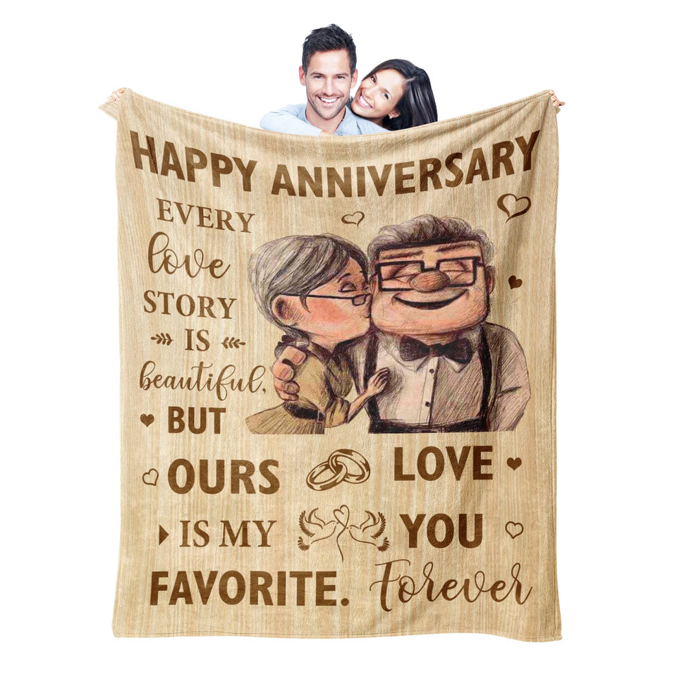 Neuturs wedding anniversary blanket 60x50 for couples, cozy warmth on special nights