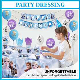 New Barley blue winter birthday banner enhances celebration