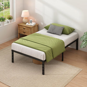 NEW JETO twin bed frame with headboard shows minimalist design for modern bedrooms