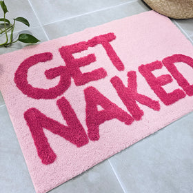 New Mungo Get Naked pink bath mat adds playful style to bathrooms