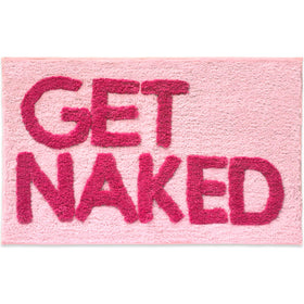 New Mungo Get Naked pink bath mat close-up texture for cozy feet