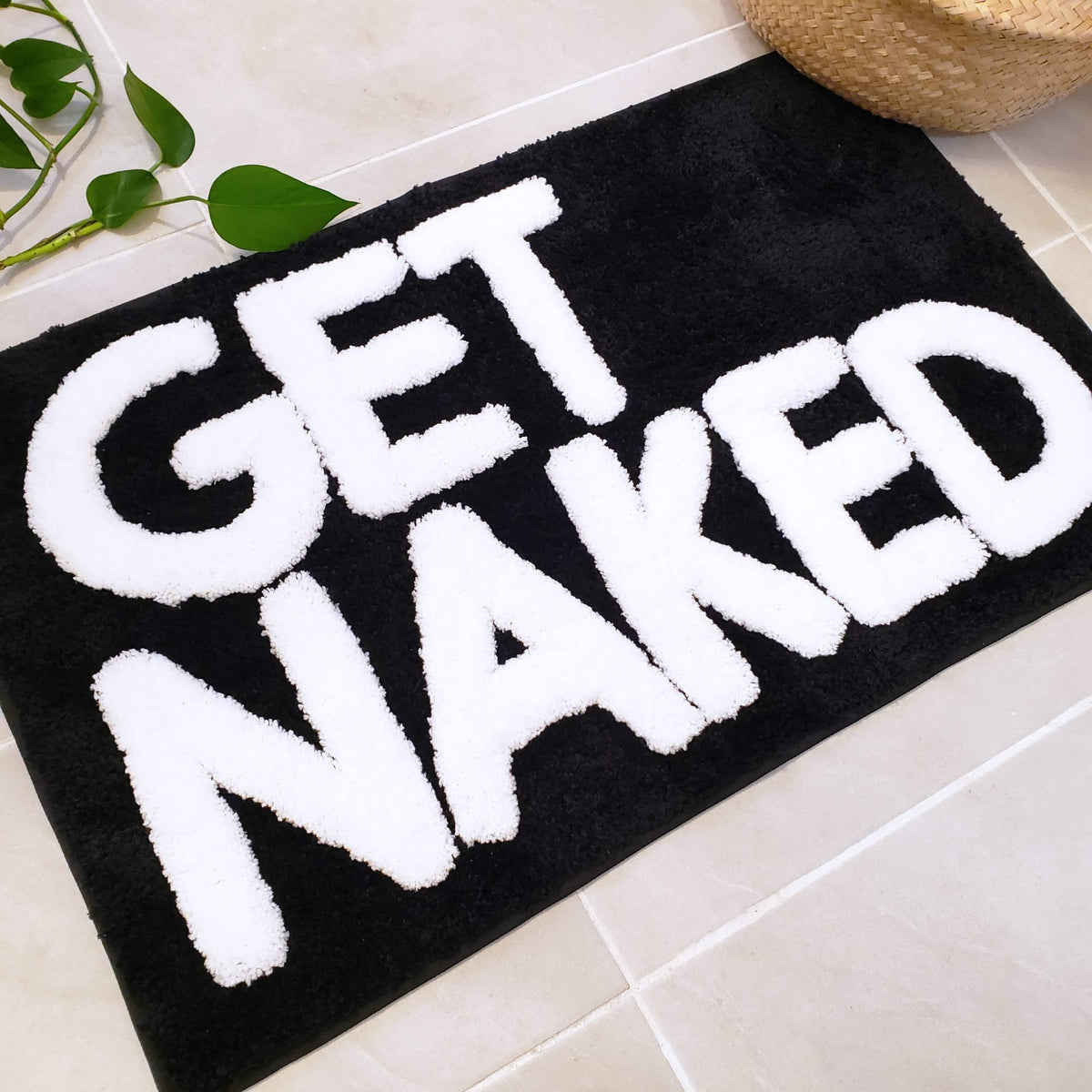 New Mungo Get Naked bath mat dries quickly, reducing wet floor time between uses.