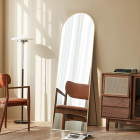NEWBULIG adjustable-stand full-length mirror for versatile placement and angle.