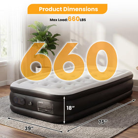 NEWBULIG guest-friendly air mattress adds comfort to sleepovers