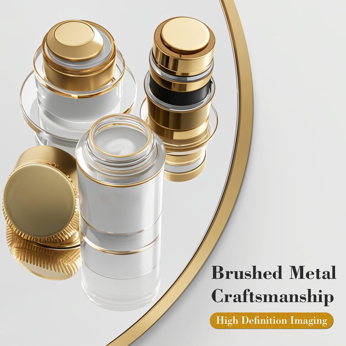 NEWBULIG matte gold aluminum frame detail adds contemporary luxury to any room