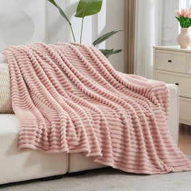NEWCOSPLAY gift-ready pink blanket ideal for cozy home gifting