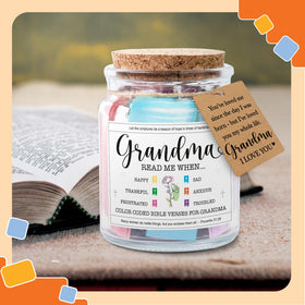 NewEleven Bible Verse Jar on desk decor blends faith and style.