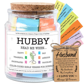 NewEleven Bible Verse Jar front view, a thoughtful Father’s Day gift for husbands.