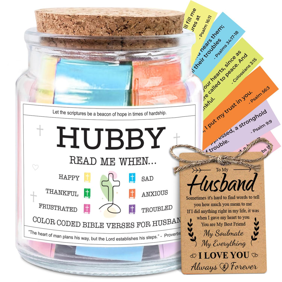 NewEleven Bible Verse Jar front view, a thoughtful Father’s Day gift for husbands.