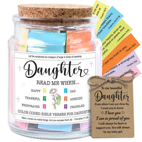 NewEleven Bible Verse Jar with glass body displayed for daily inspiration and reflection.