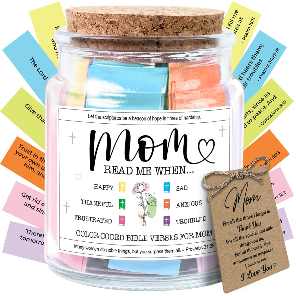 NewEleven Bible Verse Jar for moms provides daily encouragement and reflection.