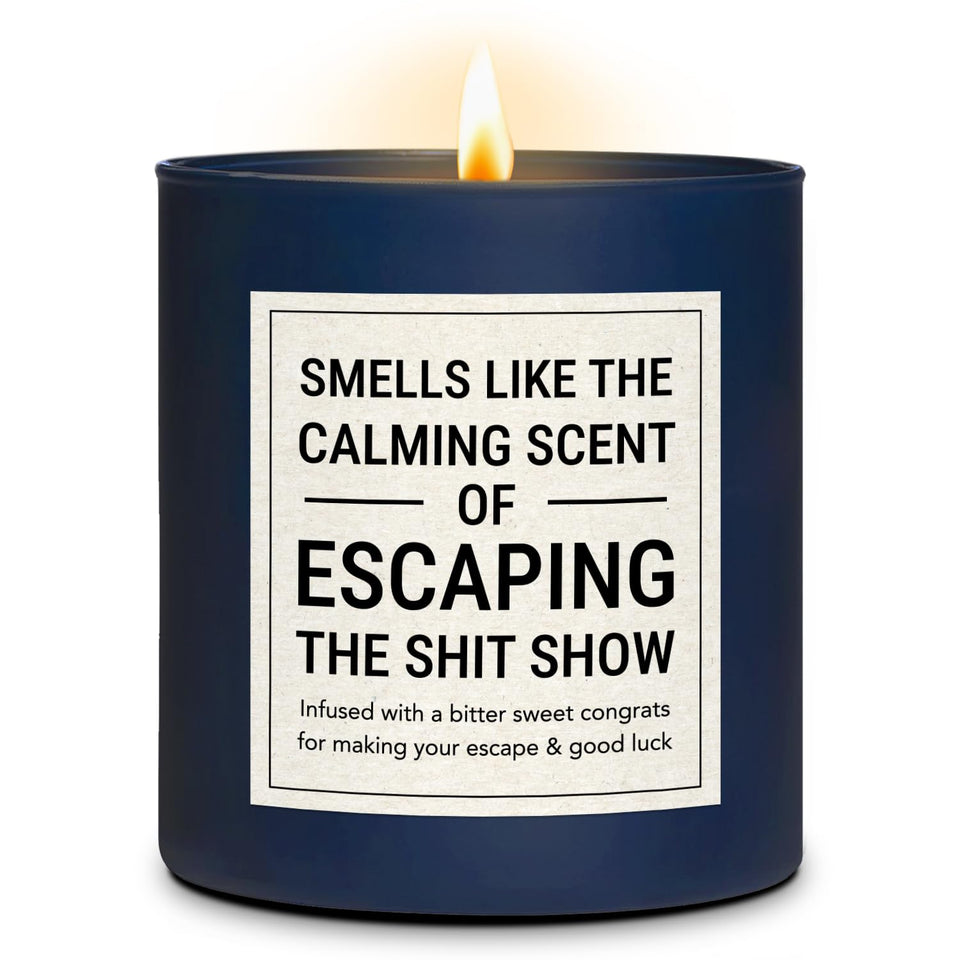NewEleven cedar-scented candle in gift box enhances coworker farewells with warmth.